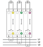 3212183 - PTMED 6 - Проходные клеммы