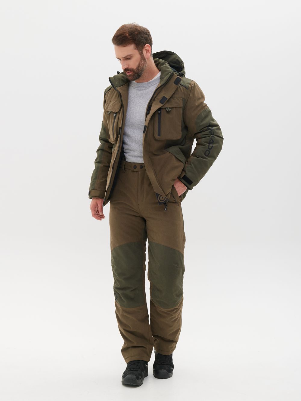 Костюм демисезонный Торнадо -15 ткань Исландия цвет Хаки