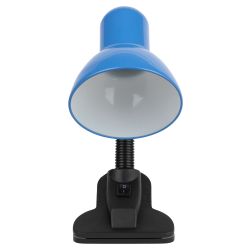 Настольный светильник ЭРА N-102-E27-40W-BU на прищепке синий