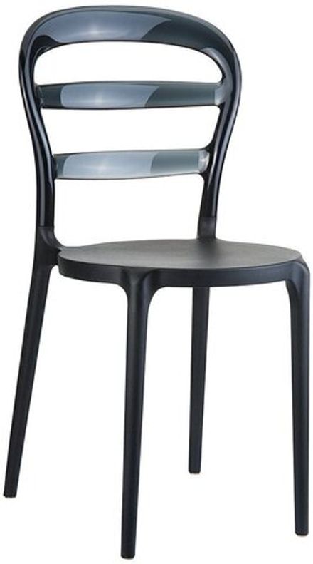 Стул пластиковый, Siesta Contract Miss Bibi, черный