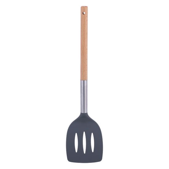 Лопатка с отверстием нейлоновая Kamille KM-8850 (35 см) с деревянной ручкой