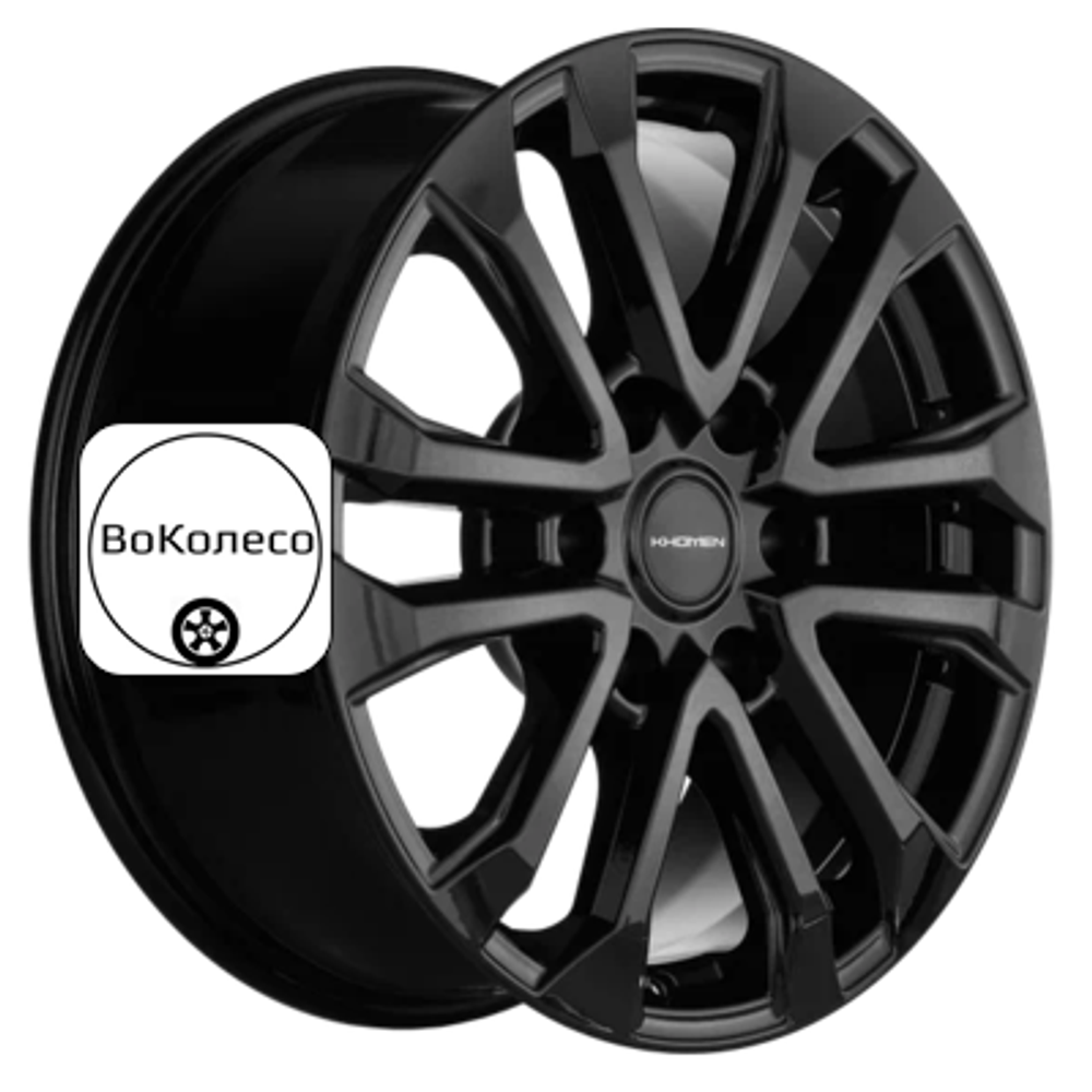 7,5x18/6x139,7 ET30 D106,1 KHW1805 (JAC T6 Pickup) Black Khomen Wheels