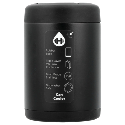 HydroJug, Охладитель для стандартных банок, черный, 12 унций