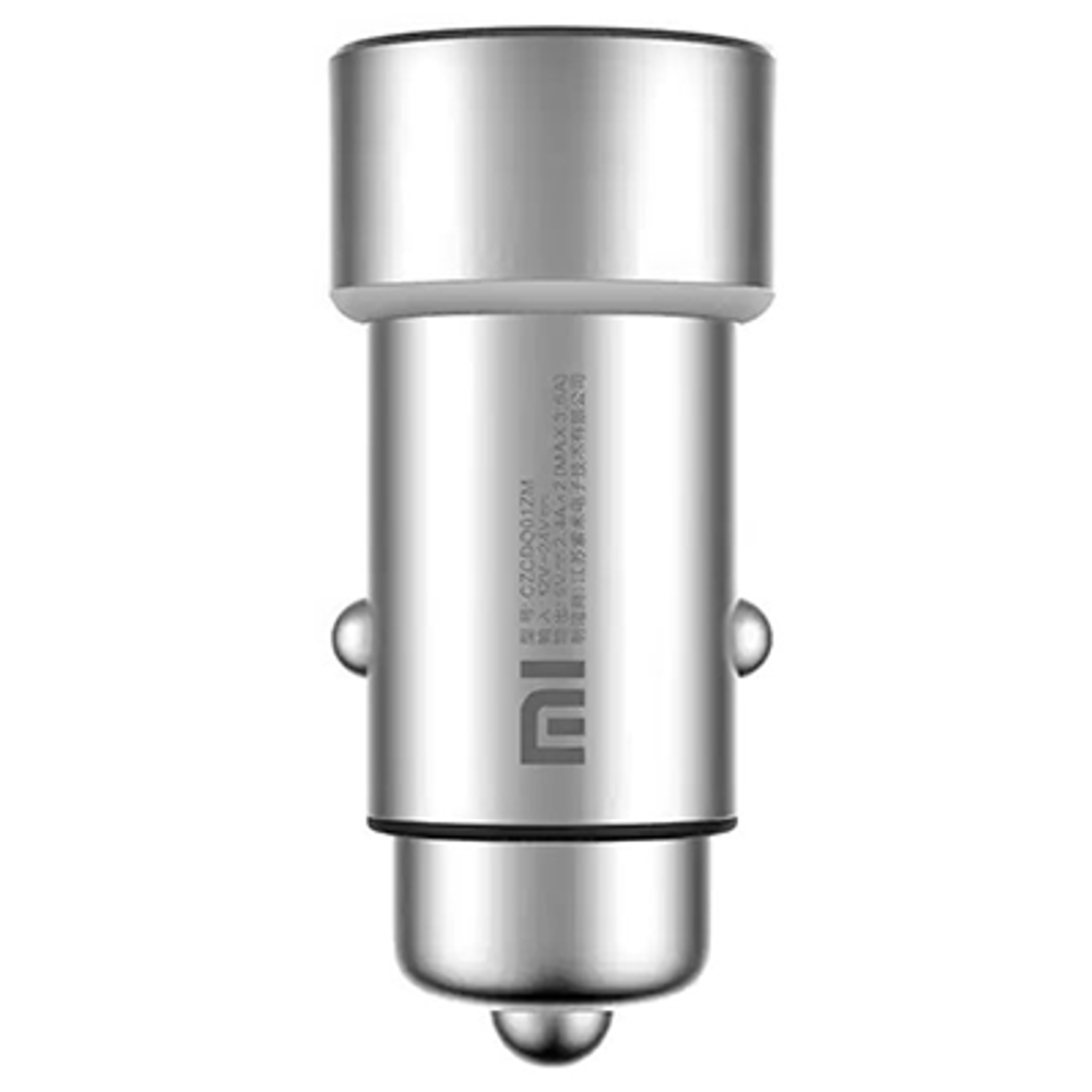 Автомобильный адаптер питания Xiaomi 2.4A/2.4A (серебро)