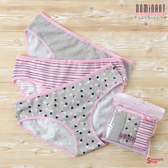 Трусики женские DOMINANT 55000-292, FULL BRIEF, 3 шт. в уп.