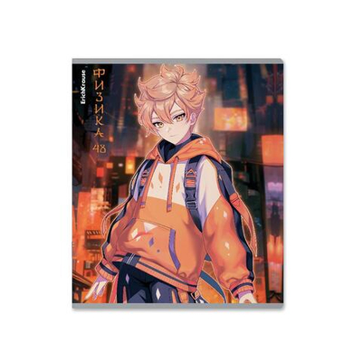 Тетрадь предметная 48л клетка "Manga, Физика" (ErichKrause)