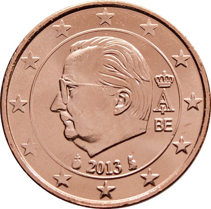 2 евроцента 2013 Бельгия (2 euro cent)