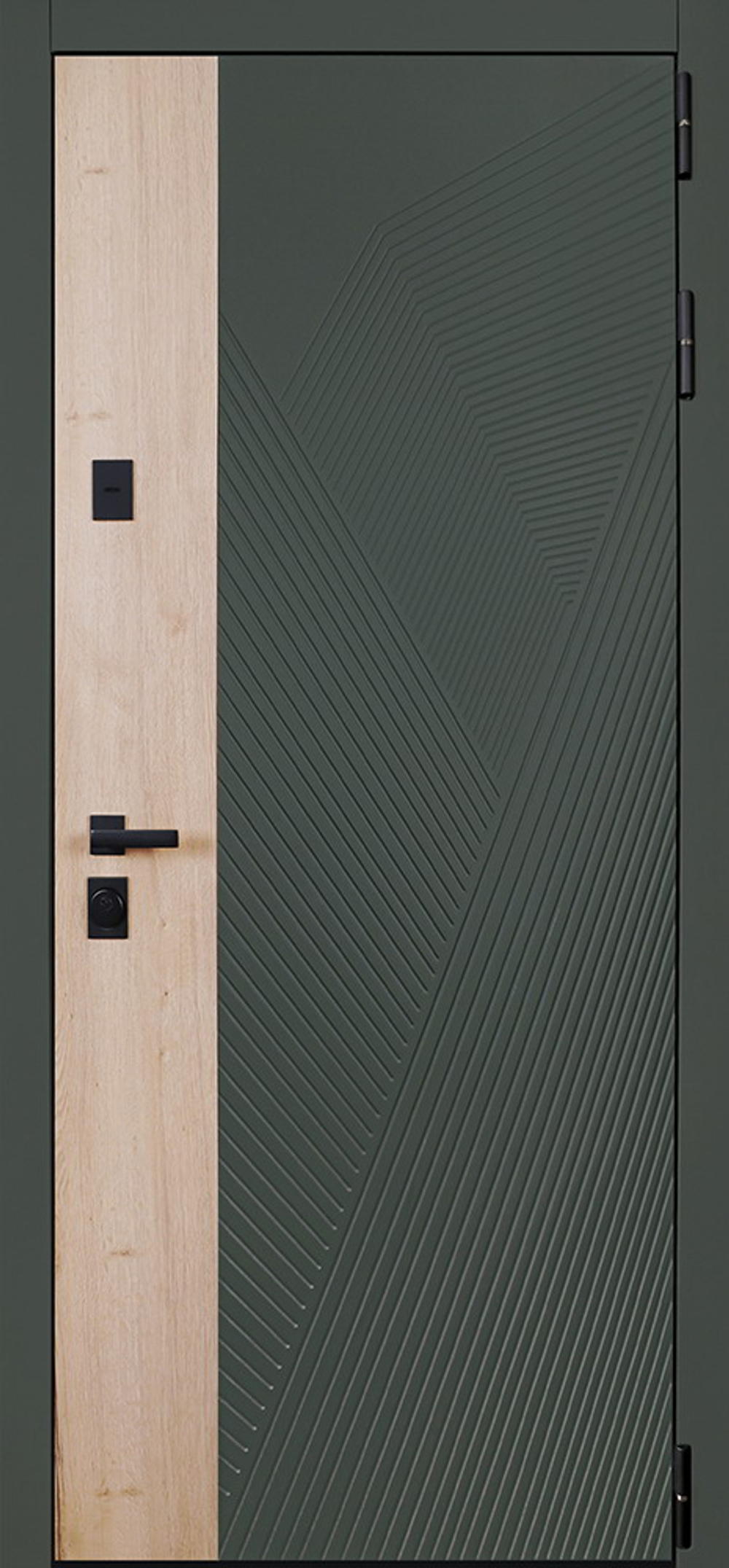 Стальная дверь «Vertu» (адаптивная замковая часть). Заказная модель.