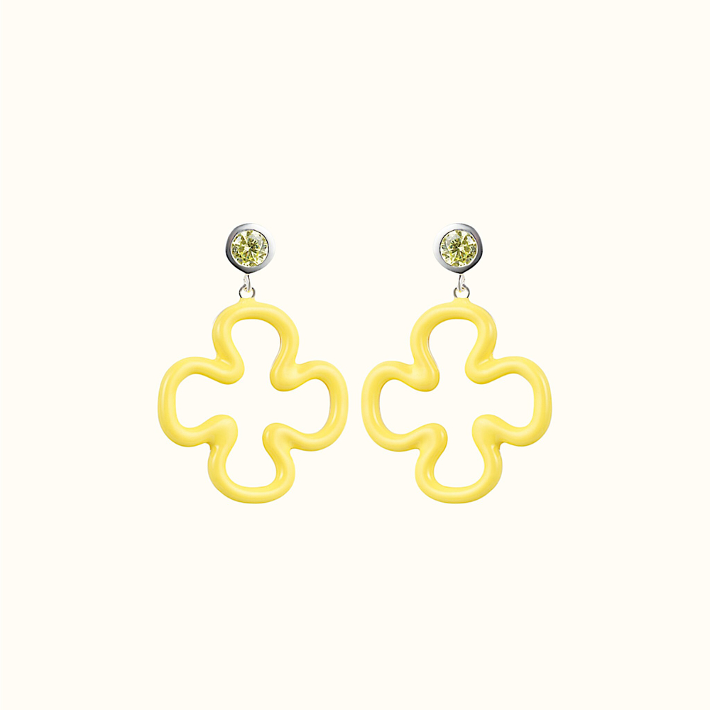 Серьги Clover Yellow