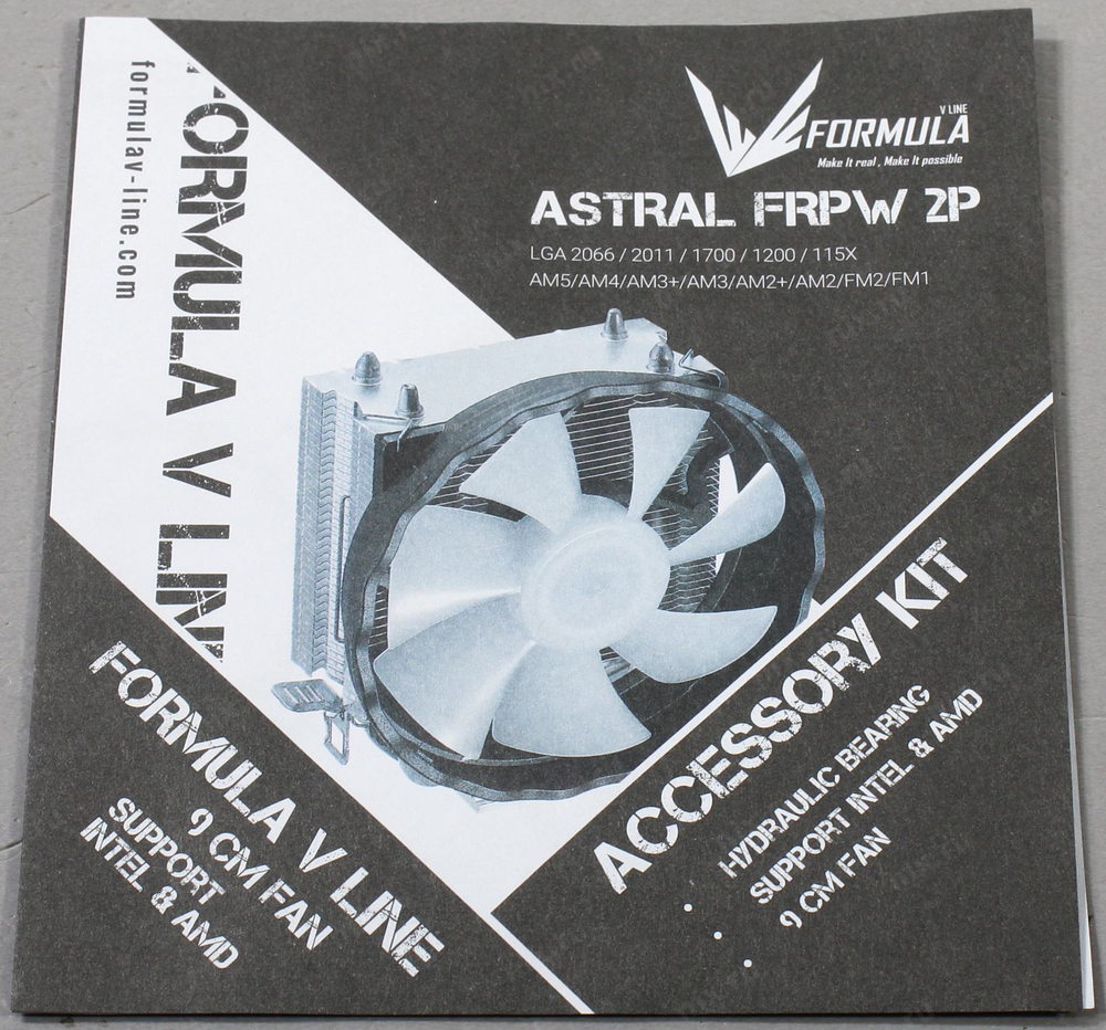 Устройство охлаждения(кулер) Formula Astral FRPW 2P RGB Soc-AM5/AM4/1200/1700/1851 черный 4-pin 17-3 ASTRAL FRPW 2P
