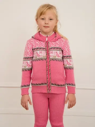 Кофта вязаная с капюшоном