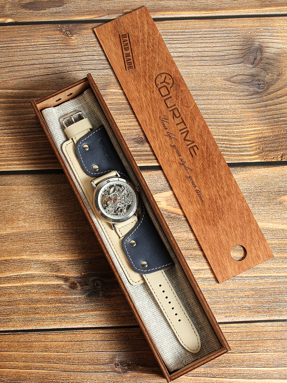 Часы скелетоны женские механические Martini YOURTIME