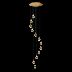 Подвесной светильник MD24001004-12A gold/clear