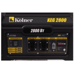 Генератор бензиновый Kolner 2.8 кВт, 230В, 50Гц, KEG 2800