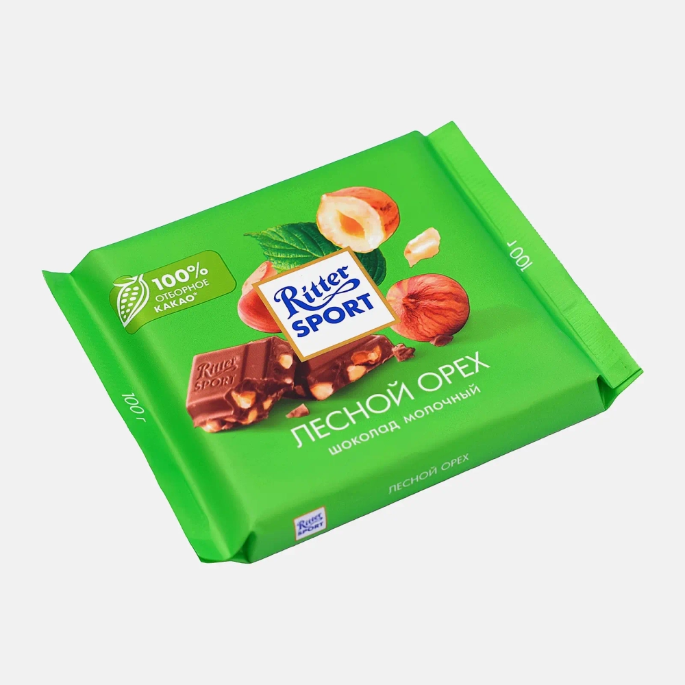 Шоколад Молочный Лесной орех Ritter Sport 100г