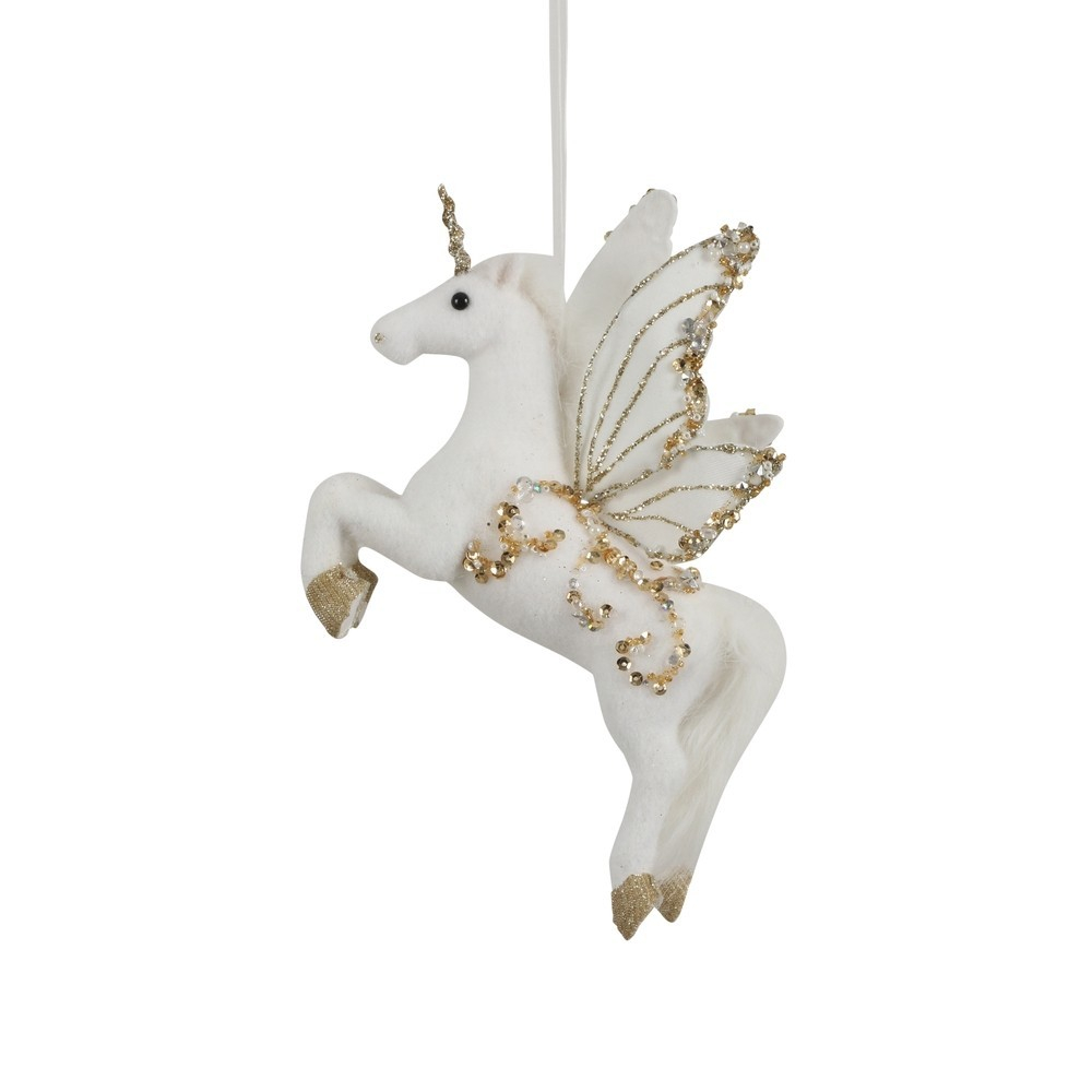 Подвеска 22х7х25см House of Seasons Единорог белый