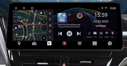 Магнитола для Toyota Camry 70 (75) 2021-2023 - Redpower 85333XLB монитор 12.3" QLED в стиле BMW, Android 14, CarPlay, 4G SIM-слот