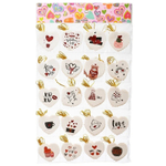 Открытка на день всех влюблённых Basir, серия "Love", с элементами голографии, 7.5*7 см, 160 шт