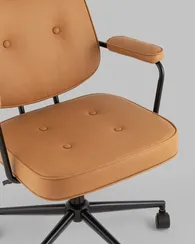 Офисный стул Snoop, коричневая экокожа
