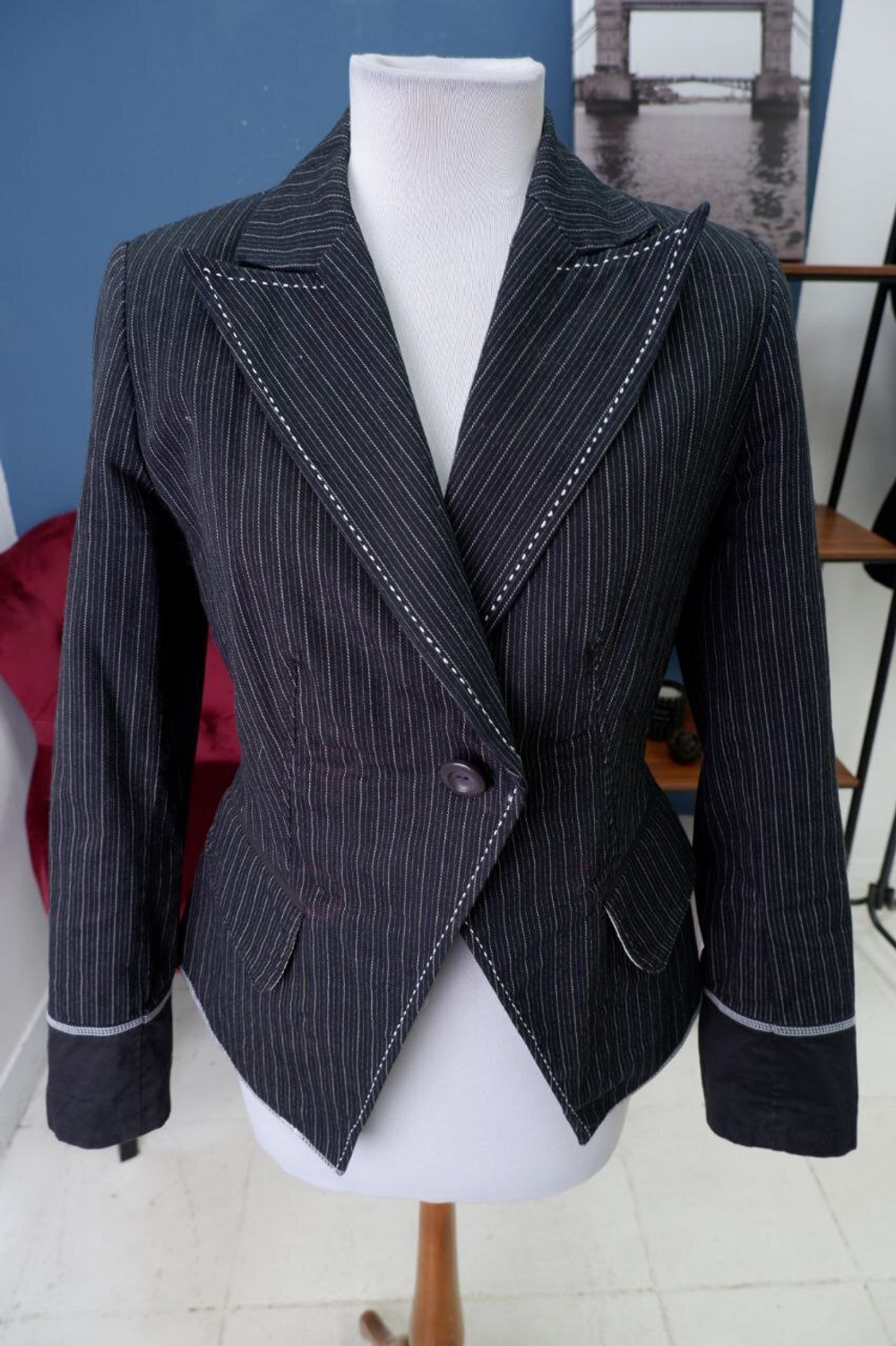 Жакет Bandolera в полоску 44 размер