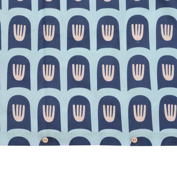 Комплект постельного белья из сатина голубого цвета с принтом &quot;Blossom Time&quot;, Cuts &amp; Pieces