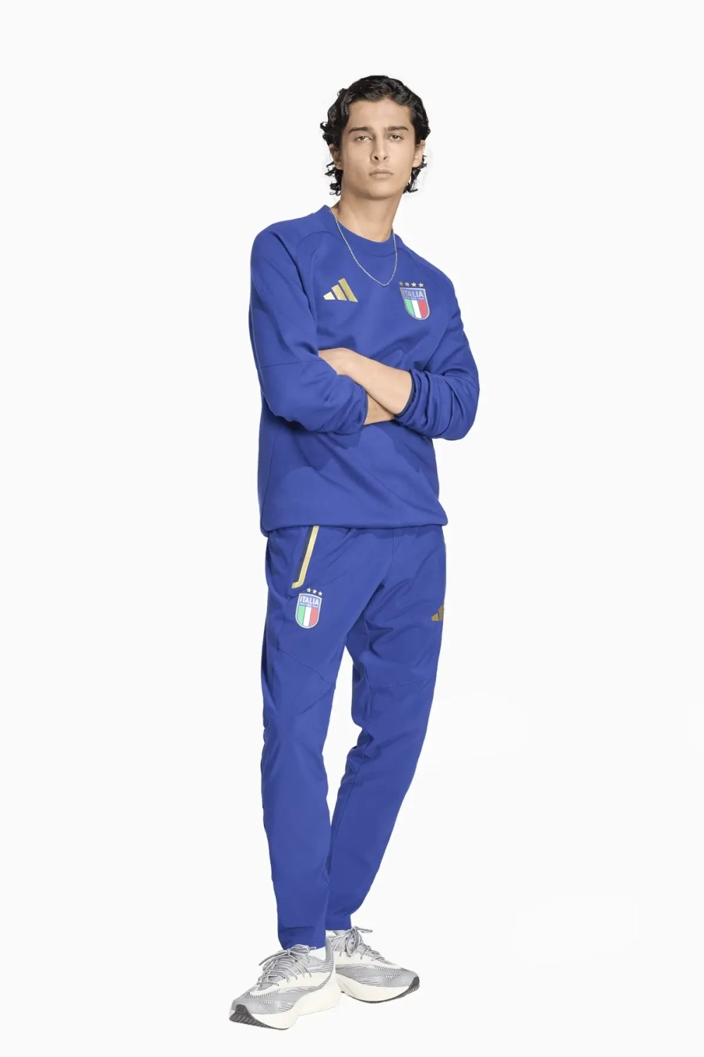 Кофта adidas Италия 2026 Tiro Travel - синий