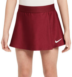 Юбка для девочки теннисная Nike Girls Court Dri-Fit Victory Flouncy - красный