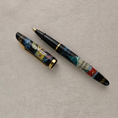 Коллекционная ручка роллер Aurora "Москва" с ручной росписью в футляре