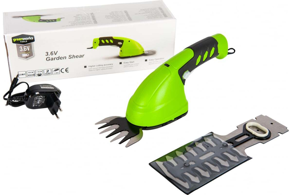 Ножницы Greenworks аккумуляторные 30мин 160мм 3,6V 2Ач
