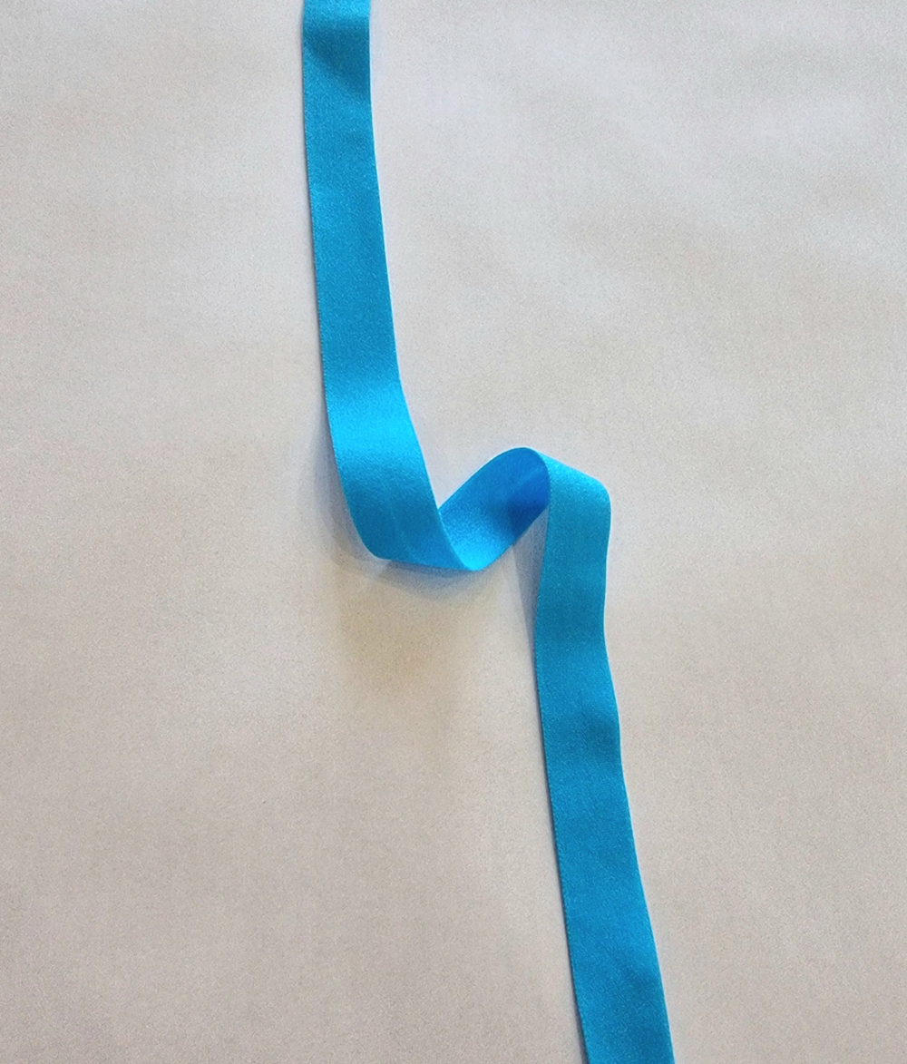 Бейка эластичная матовая бирюза 15 мм (Pantone 801U)