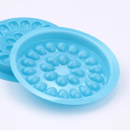 Палетка для клея голубая