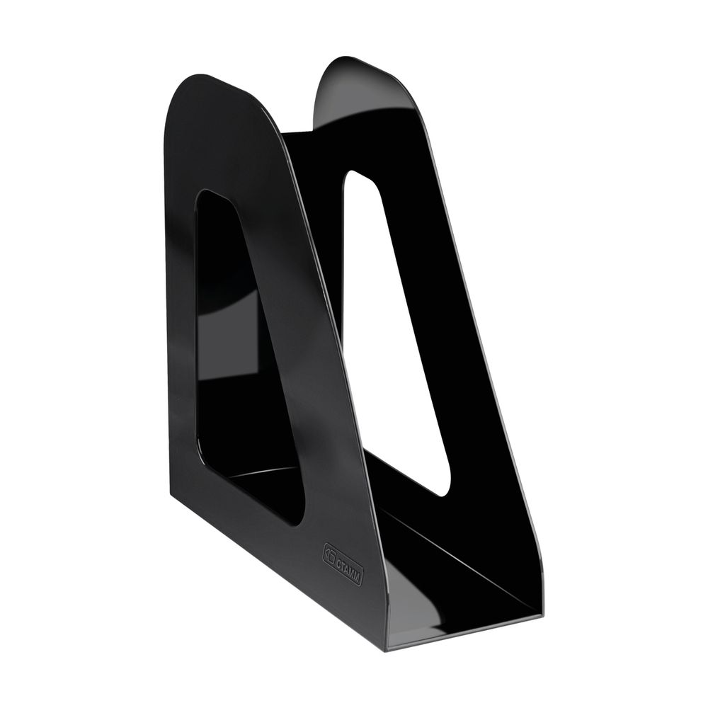 Лоток вертикальный Стамм 90мм Фаворит, черный без переднего борта