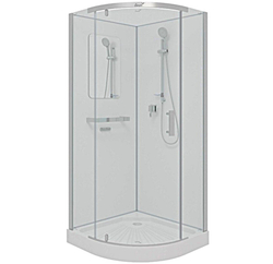 Душевая кабина Ceruttispa (ЧеруттиСпа) KORRA90T, с низким поддоном, 90x90x205