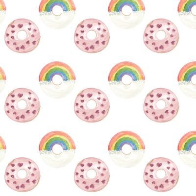 пончики на белом