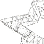 Сувенир с подсветкой «Звёздный день» 35*4*35 см (батарейки 2 AA), Белый (свечение-теплый белый)