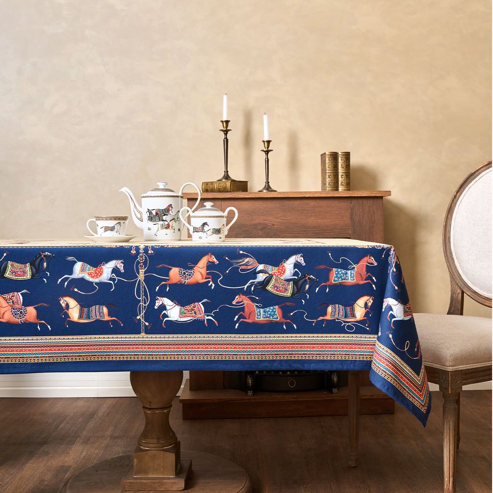 СКАТЕРТЬ "PASSAGE" 140Х180СМ ,БЕЖЕВЫЙ, 100% ХЛОПОК С ПРОПИТКОЙ,ТВИЛ