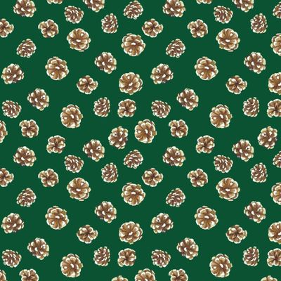 Шишки на зеленом фоне