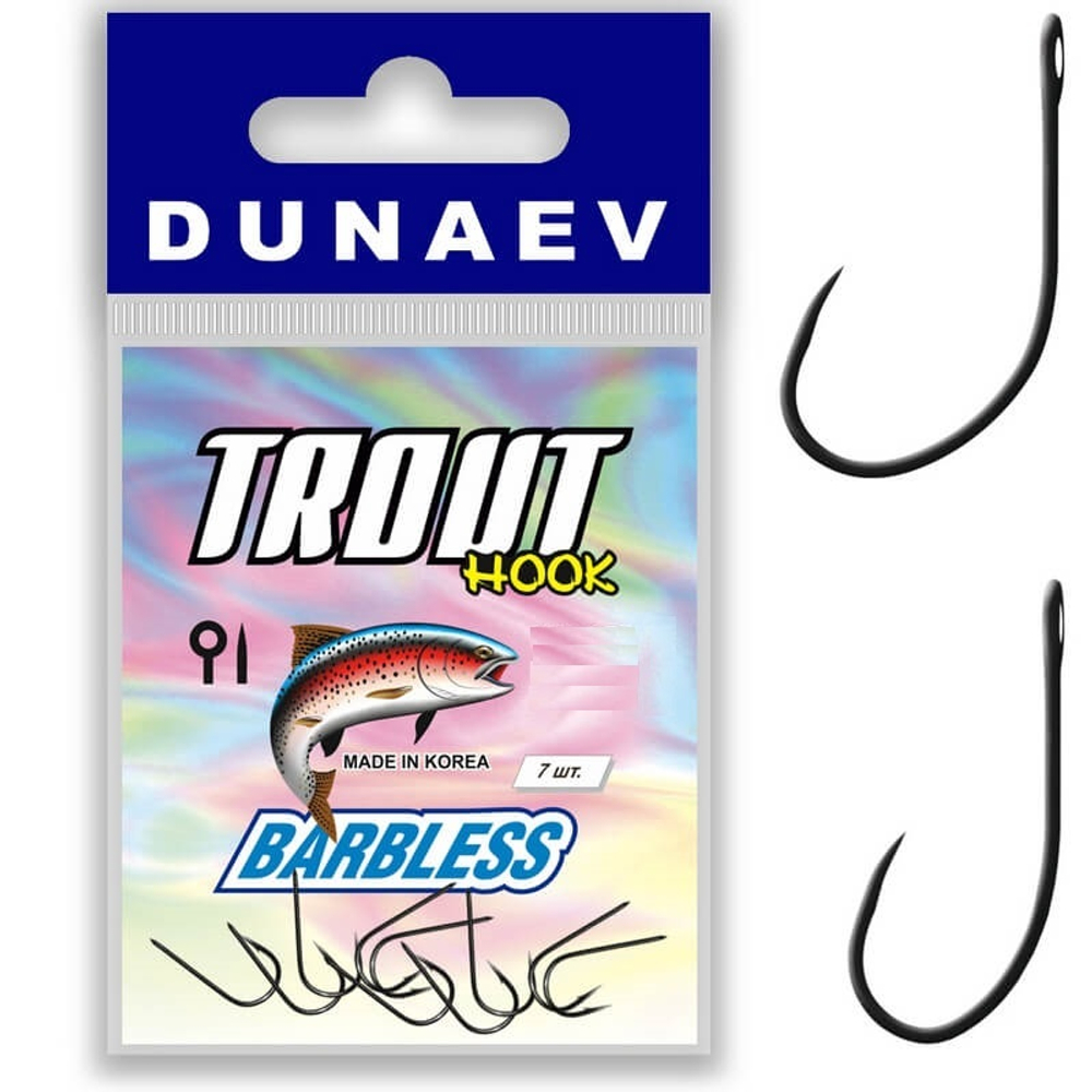 Крючок Dunaev Trout Barbless #5 (упак. 7 шт)