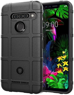 Чехол для LG G8S ThinQ цвет Black (черный), серия Armor от Caseport