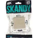 SKANDY Выключатель 1-клавишный перекрестный 10А SK-V03B бежевый IEK