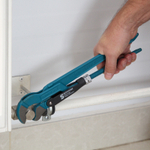 Ключ трубный рычажный 1, №1, цельнокованый, CrV, тип "S" Gross