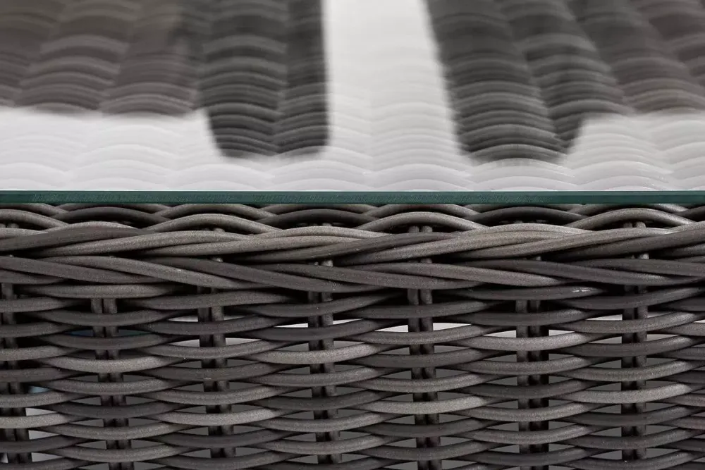 "Капучино Cингл" лаунж-зона из искусственного ротанга, цвет графит