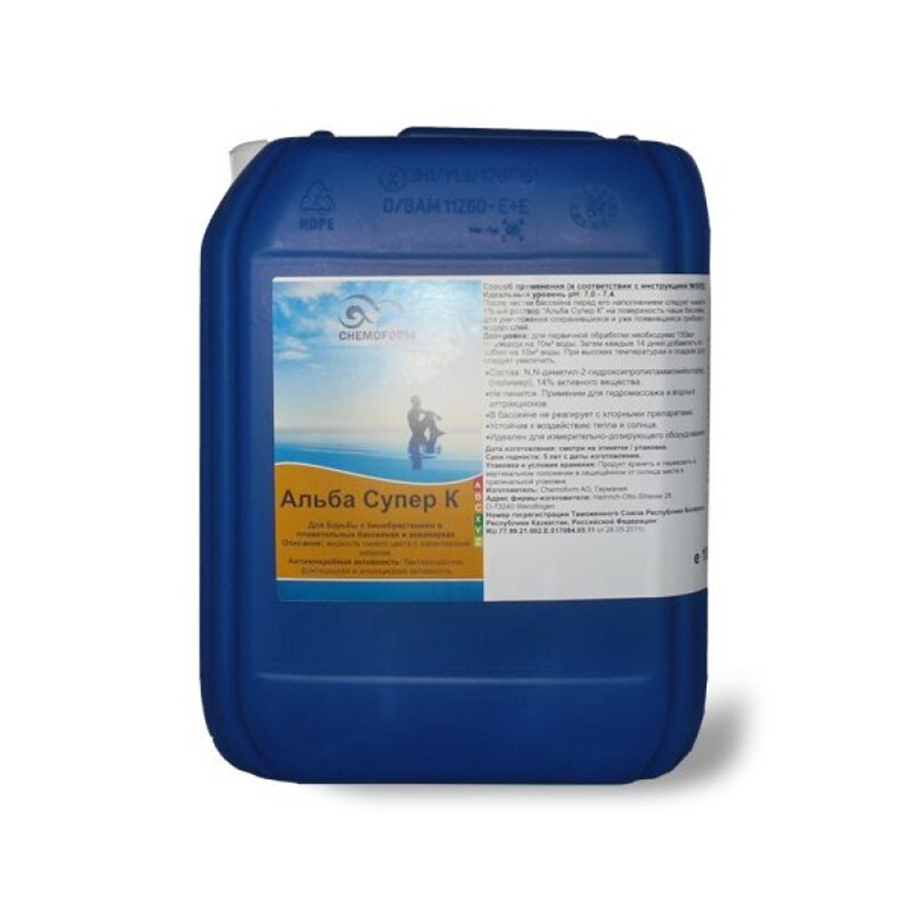 Альба супер К альгицид непенящийся 14% 30л. Chemoform
