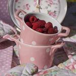 Горшочек с ручками Pink with dots, 8,5 см