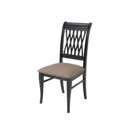 Стул Zip-mebel Рич, Чёрное дерево/Ромб Коричневый