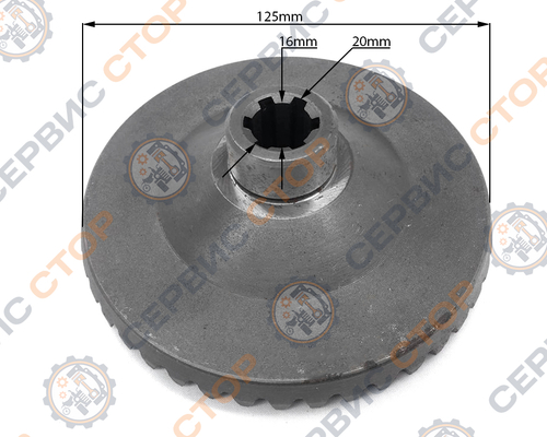 Шестерня привода планетарки Z-43 к мотоблоку с воздушным охлаждением