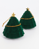 Футляр «Новогодняя» ёлочка для кольца, серёг и подвески