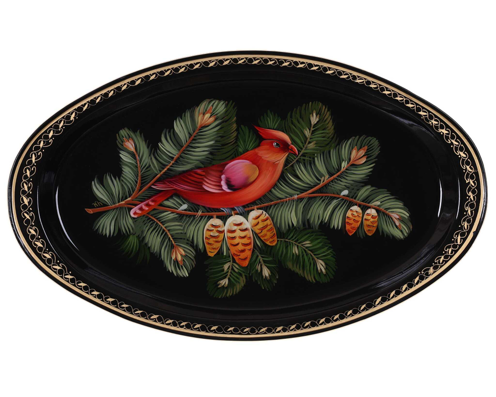 Zhostovo metal tray A17D28022589