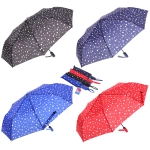 Зонт женский полуавтомат «Капли дождя», микс 6 цветов, 8 спиц, d-100см, длина в слож. виде 30см