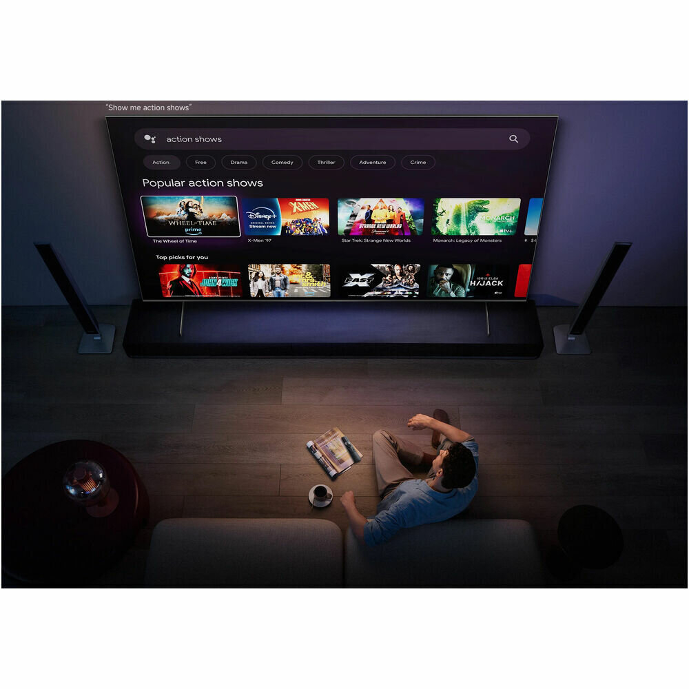Телевизор Xiaomi TV MAX 85 2025, QLED, 4K Ultra HD, серый